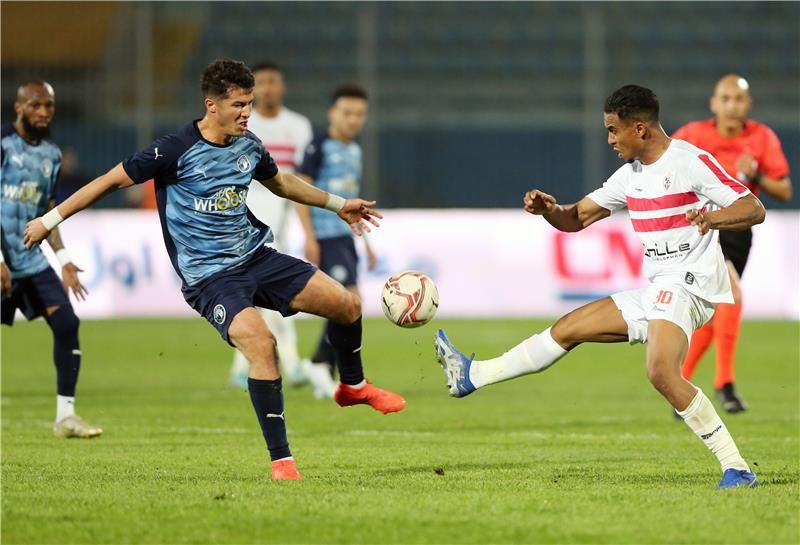 الزمالك وبيراميدز من مباراة سابقة بين الفريقين