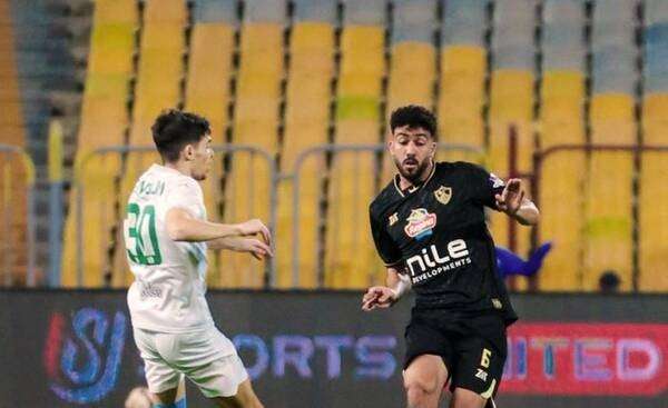 جانب من مباراة المصري والزمالك