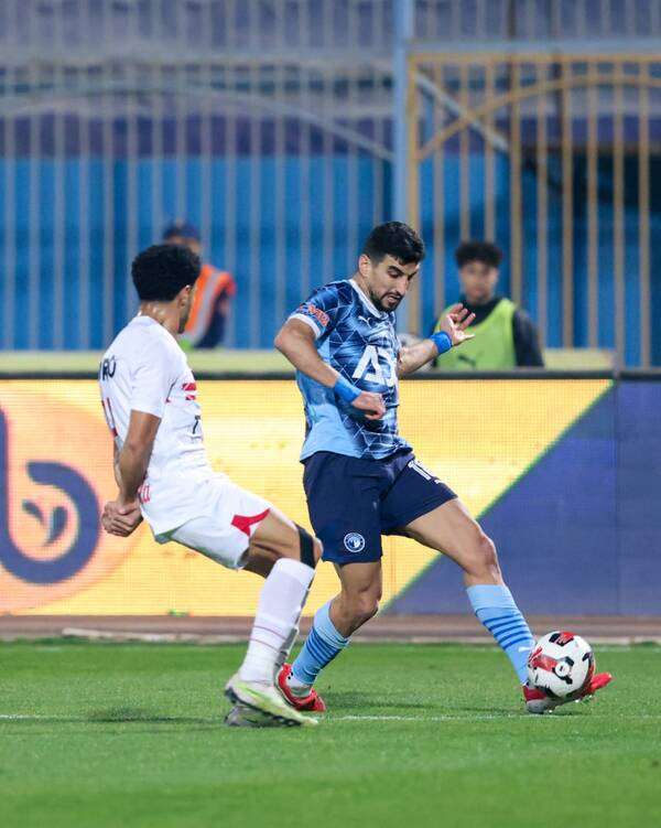من لقاء الدوري بين بيراميدز والزمالك