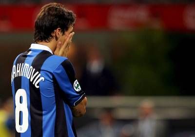 لاعب انترميلان زلاتان ابراهيموفيتش يبدي ندمه على ضياع فرصة تسجيل