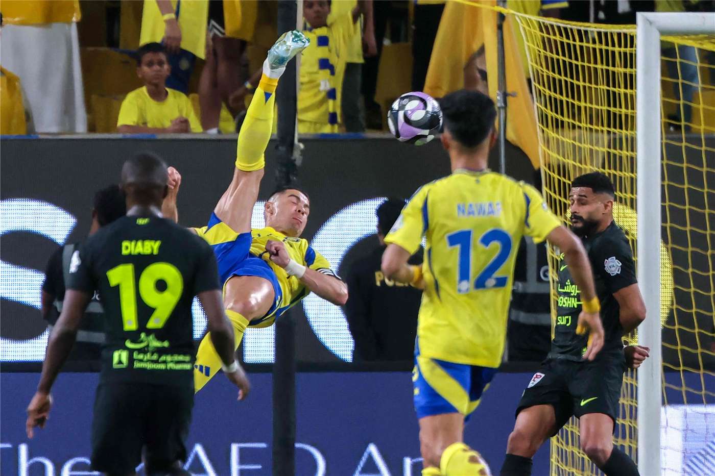 جانب من كلاسيكو النصر أمام إتحاد جدة