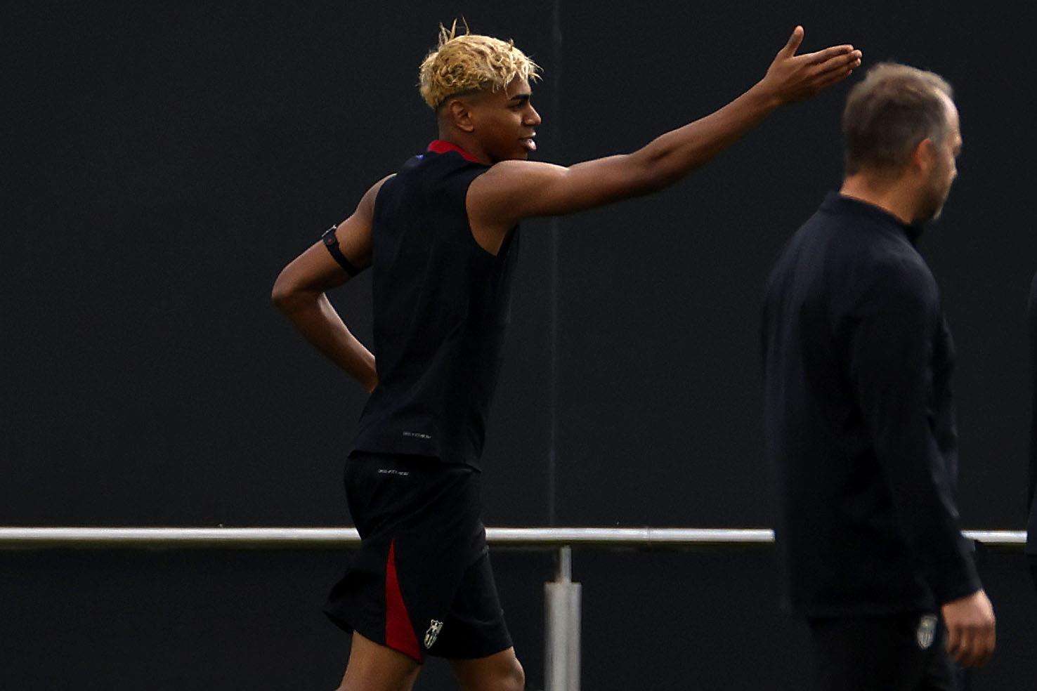 من مران برشلونة