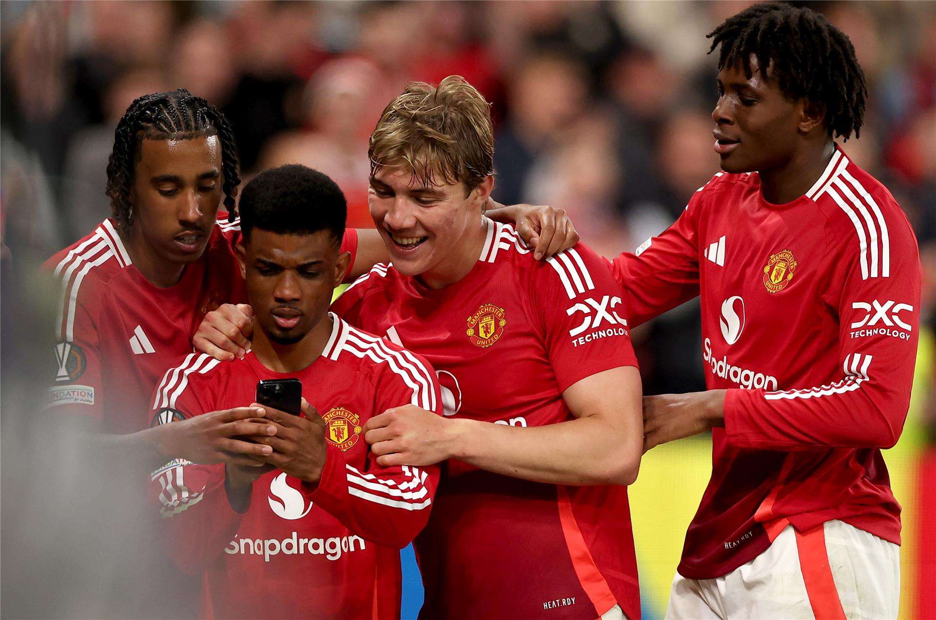 يورو مع لاعبي مانشستر