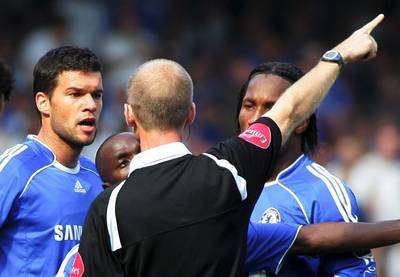 الالماني بالاك حصل على اول طرد مباشر له في مسيرته