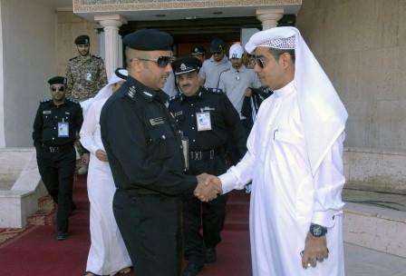 العقيد وليد الغانم مع رئيس الوفد القطري