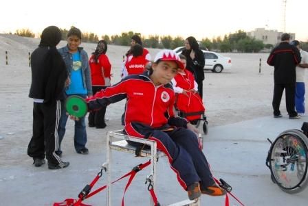 لقطات من منافسات ألعاب القوى لرياضة المعاقين