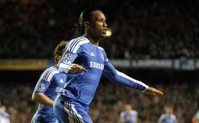 فرحة دروغبا بالهدف السريع