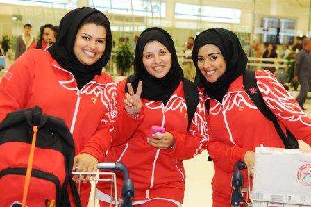 لقطات من وصول منتخب الرماية الى الدوحة