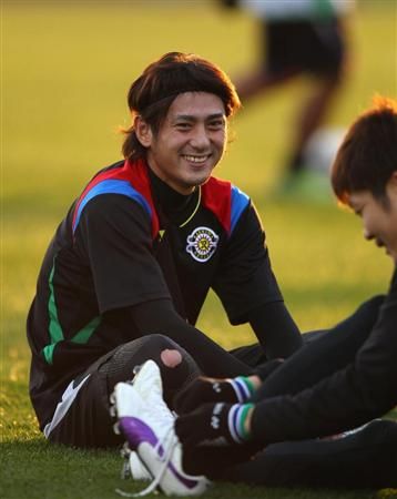 لاعب الوسط كوكي ميزونو في التدريب الأخير لكاشيوا