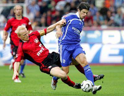 جانب من مباراة شالكه و بايرن ليفركوزن