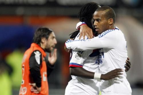 من مباراة ليون و لوريان