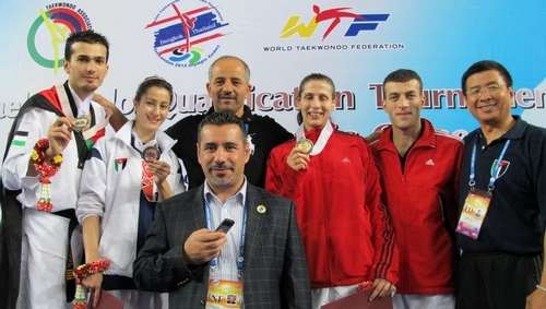 أبطال التايكواندو الاولمبيين يشاركون بالدورة العربية