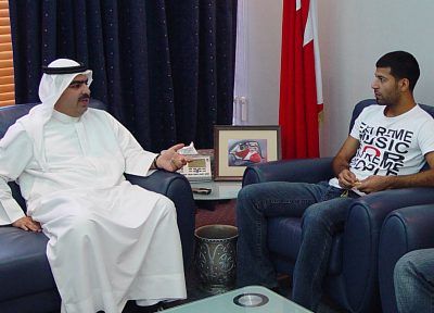 صورة من لقاء الشيخ فواز مع طلال يوسف اليوم