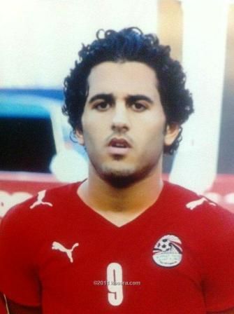 مروان محسن مهاجم المنتخب الأولمبي المصري
