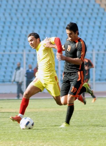 لقطة من مباريات الدوري السوري