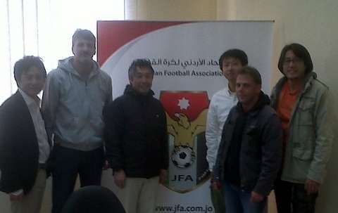 الوفد الياباني خلال زيارته الاتحاد الأردني 