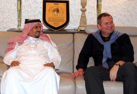 صورة اجتماع مدرب الاتحاد الجديد ماتياس كيك مع رئيس النادي