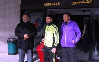 المحترف الفلسطيني عطية لحظة وصوله الأردن