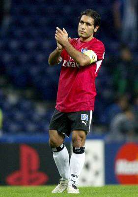 الايراني مهدي مهداوي لاعب هامبورج الألماني والمنتخب الإيراني