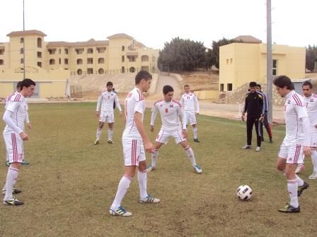 لقطة من تدريبات المنتخب الأولمبي السوري
