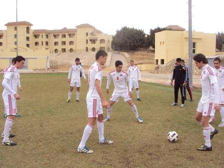 لقطة من تدريبات المنتخب الأولمبي السوري