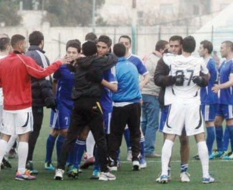 جانب من فرحة شباب الحسين والصريح بالصعود