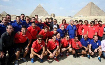 اتليتكو مدريد زار مصر مؤخراً وشارك في مئوية نادي الزمالك