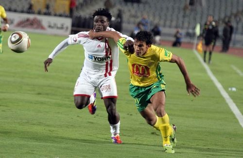 لقطة من مباراة الزمالك و الجونة 