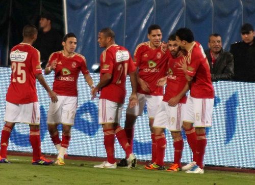 فرحة الأهلي بعد هدف عبدالله السعيد الأول