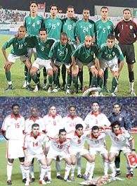 المنتخبان الليبى والتونسى