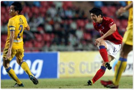 من مباراة كوريا الجنوبية وتايلاند