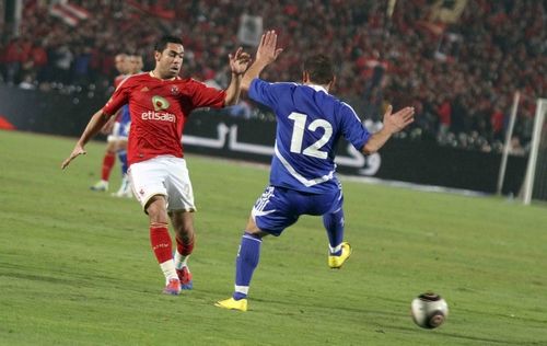 لقطة من مباراة إتحاد الشرطة و الأهلي