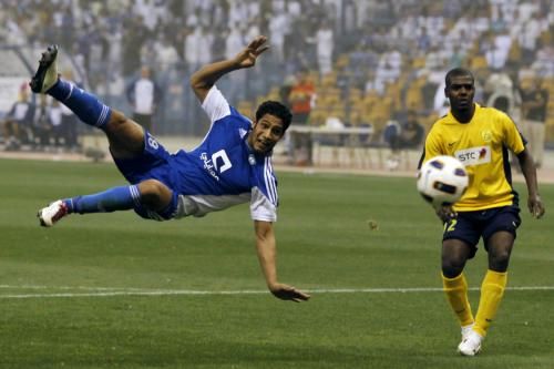 لقطة من مباراة سابقة بين النصر والهلال