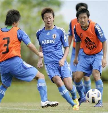 هيروشي كيوتاكي في التدريب الأخير ( يوم الأحد )