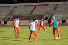 جانب من تدريبات فريق الاتفاق السعودي