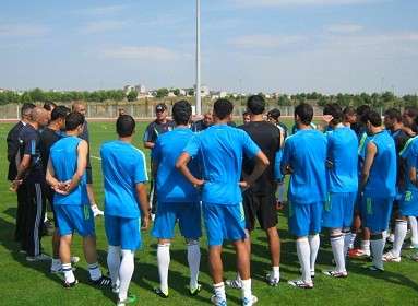 احدي حصص التدريب للمنتخب الادرني