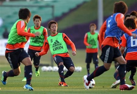 صورة سابقة من تدريبات أولمبي اليابان في الدوحة