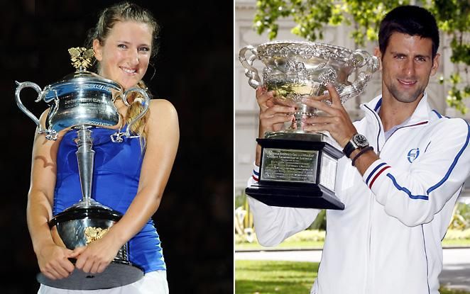 أبطال أستراليا ومتصدرا التصنيف: جوكوفيتش وأزارينكا 