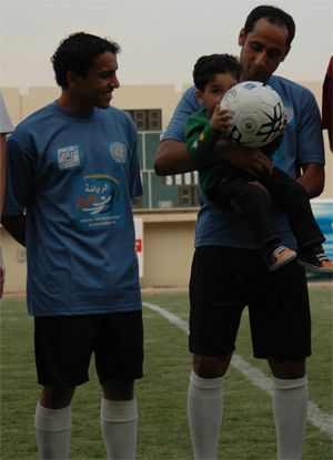 الجابر والشلهوب خلال حفل للأمم المتحدة