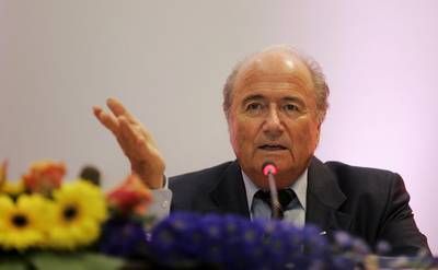 جوزيف بلاتر رئيس الاتحاد الدولي لكرة القدم