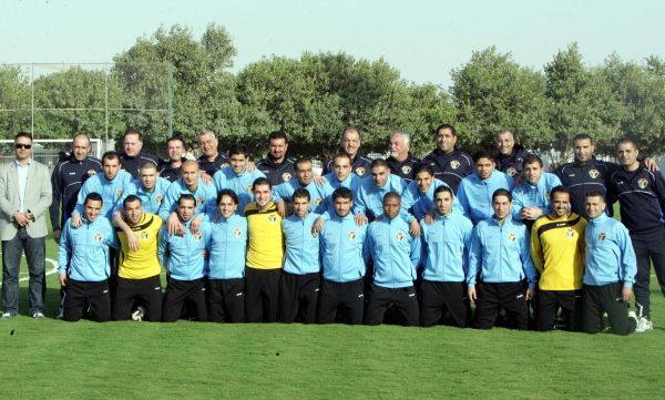 المنتخب الاردني بلقطة جامعة في الامارات 