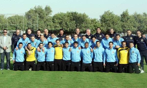 المنتخب الاردني بلقطة جامعة في الامارات 