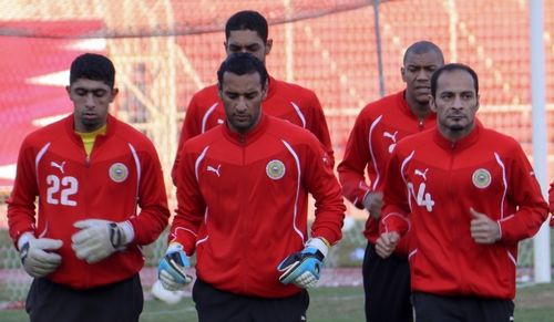 جانب من تمارين منتخب البحرين اليوم .. تصوير: زكي الشيخ