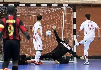 من مباريات دوري الصالات القطري