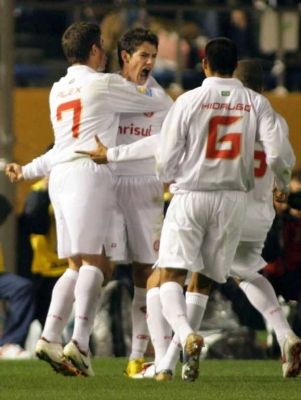 فرحة لاعبي إنترناسيونال