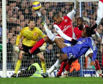 من مواجهة سابقة لتشيلسي وأرسنال في الدوري الإنجليزي