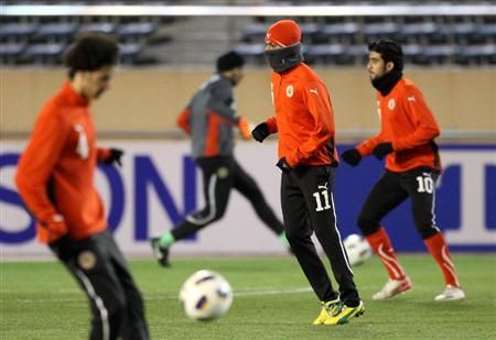 التدريب الأخير لأولمبي البحرين في الاستاد الوطني بطوكيو
