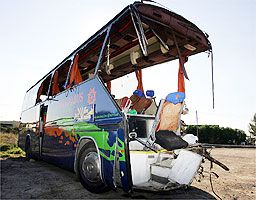 صورة للحافلة (نقلا عن صحيفة الماركا)