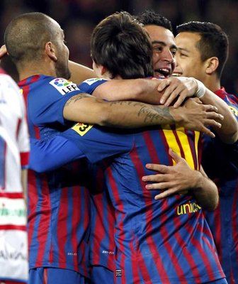 ونجوم برشلونة في معنويات مرتفعة بعد الفوز على غرناظة