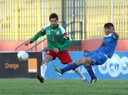 جانب من مباراة الرمثا والوحدة